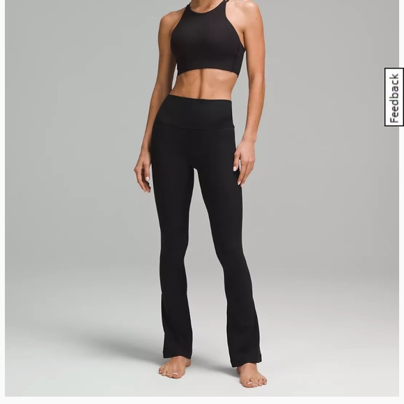 Lululemon Align Ribbed Mini Flare Pant Black Size 6 - Picture 11 of 12